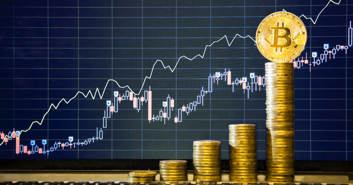 Bitcoin stacks on stock candlestick patterns