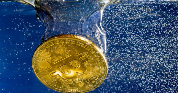 Bitcoin sinking underwater