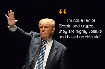 Donald Trump is “Not a Fan” of Bitcoin and Crypto, Citing High Volatility